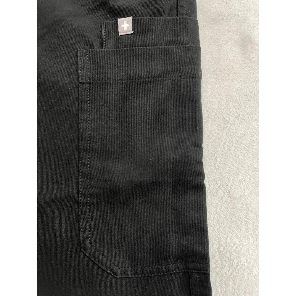 FIGS Scrub Pants Mens Large Black Cargo Technical Collection TM3001 Good